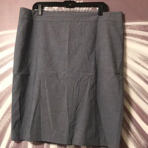 Light blue pencil skirt